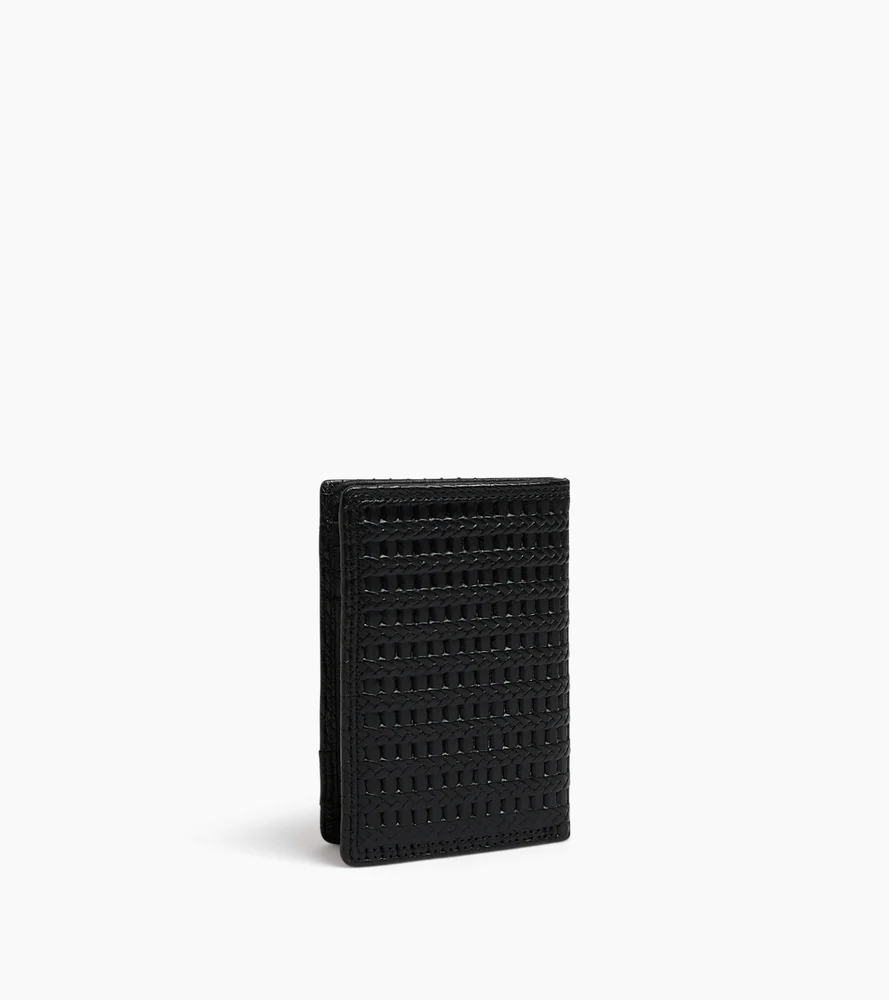 Porte cartes vertical Martin en cuir embossé et cuir lisse - Image 4