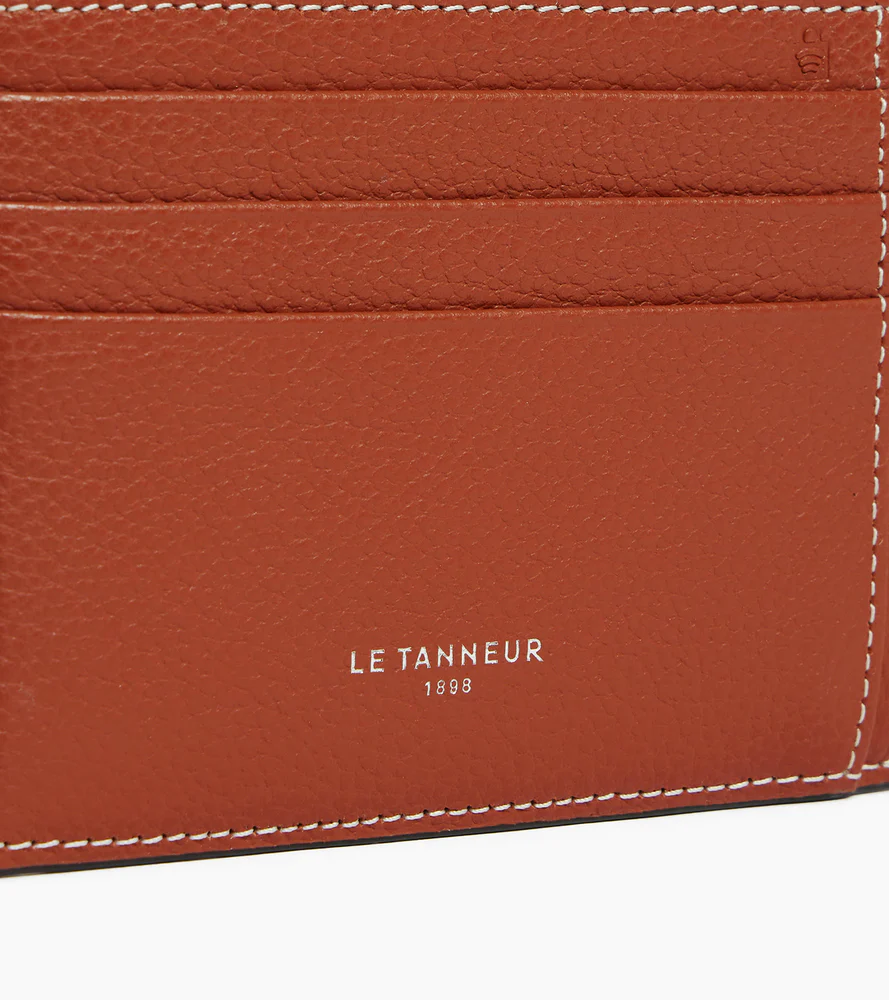 Porte cartes zip en L Emile en cuir grainé - Image 2