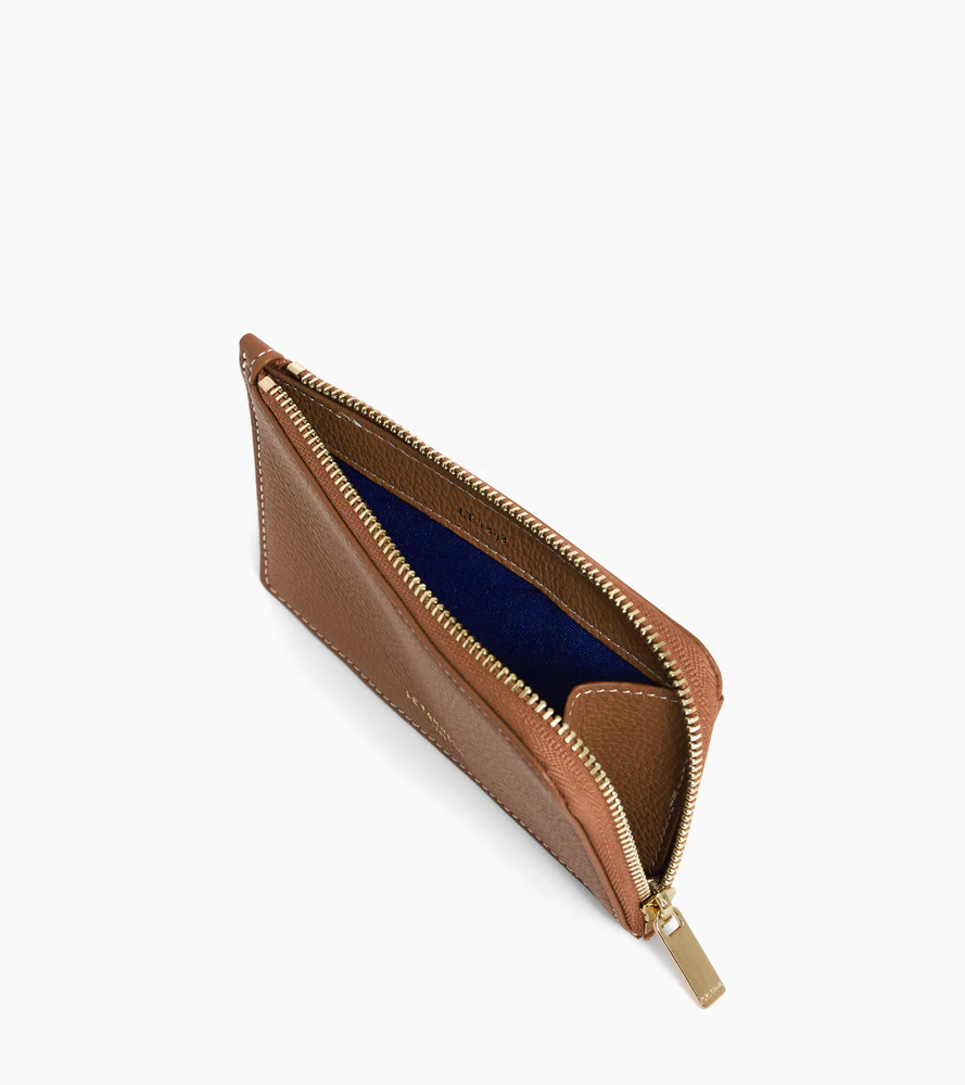 Porte cartes zippé Emilie en cuir grainé - Image 3
