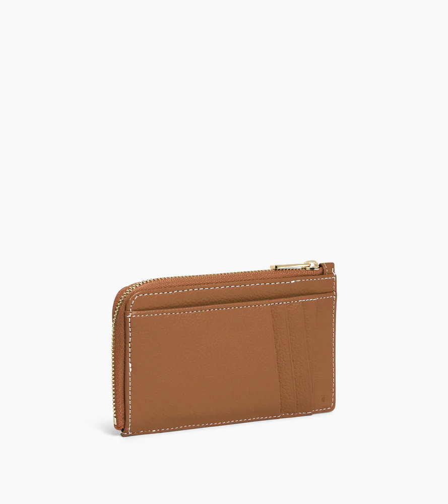 Porte cartes zippé Emilie en cuir grainé - Image 4