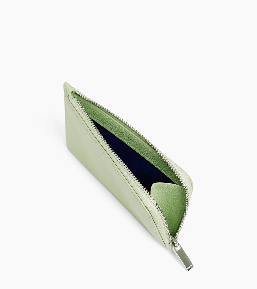 Porte cartes zippé Emilie en cuir grainé - Image 3
