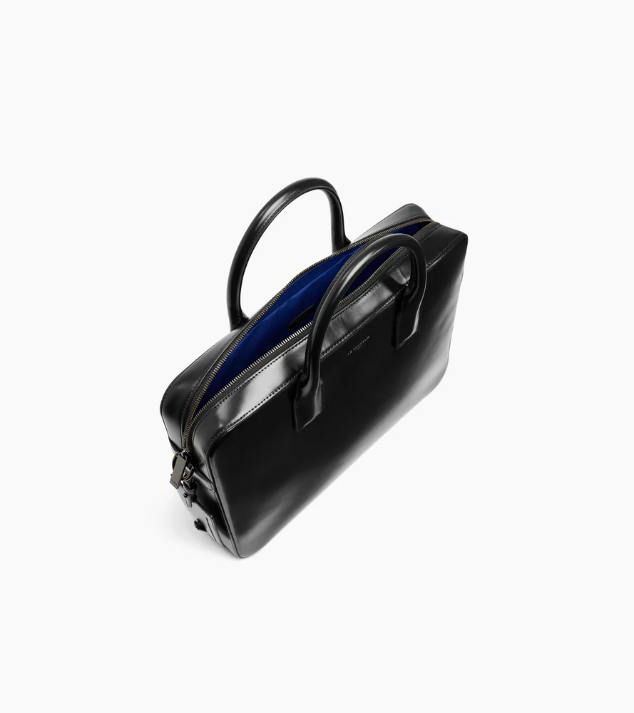 Porte documents 14" Emile en cuir lisse business effet box - Image 3