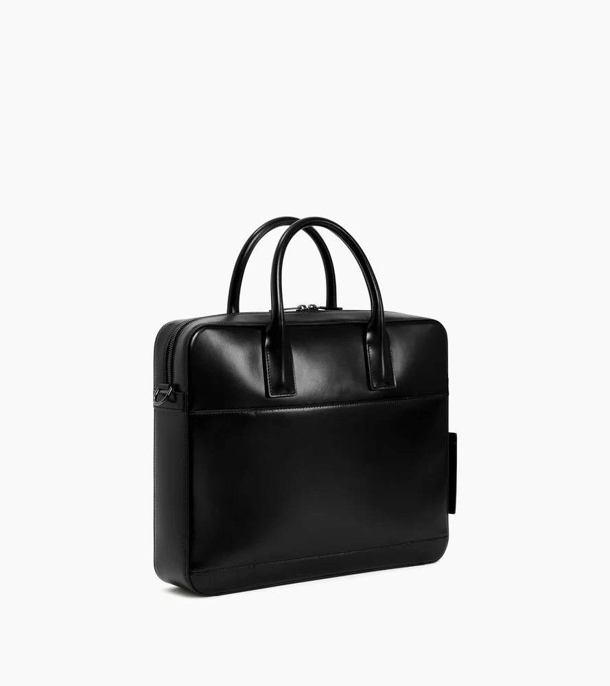 Porte documents 14" Emile en cuir lisse business effet box - Image 4