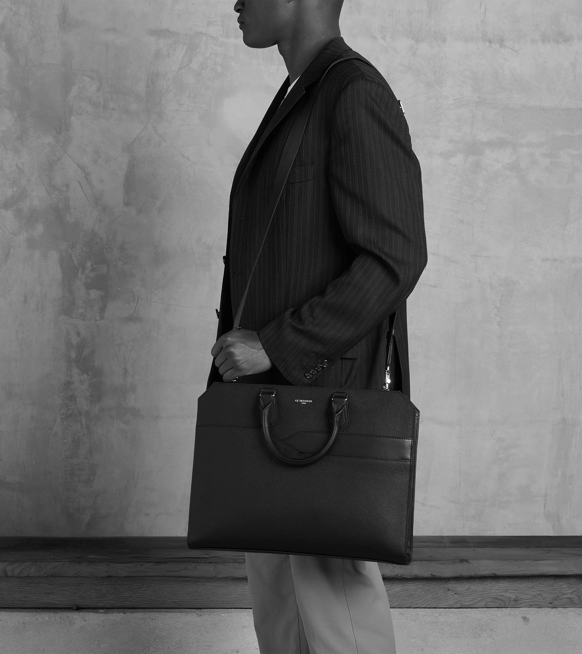 Porte documents slim 15" Gaston en cuir grain croisé - Image 6