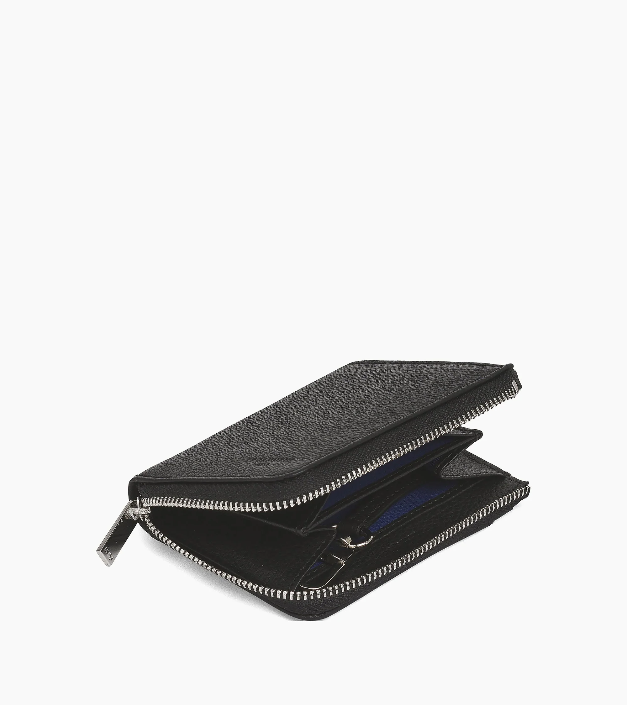 Porte monnaie zip en L Charles en cuir grainé - Image 3