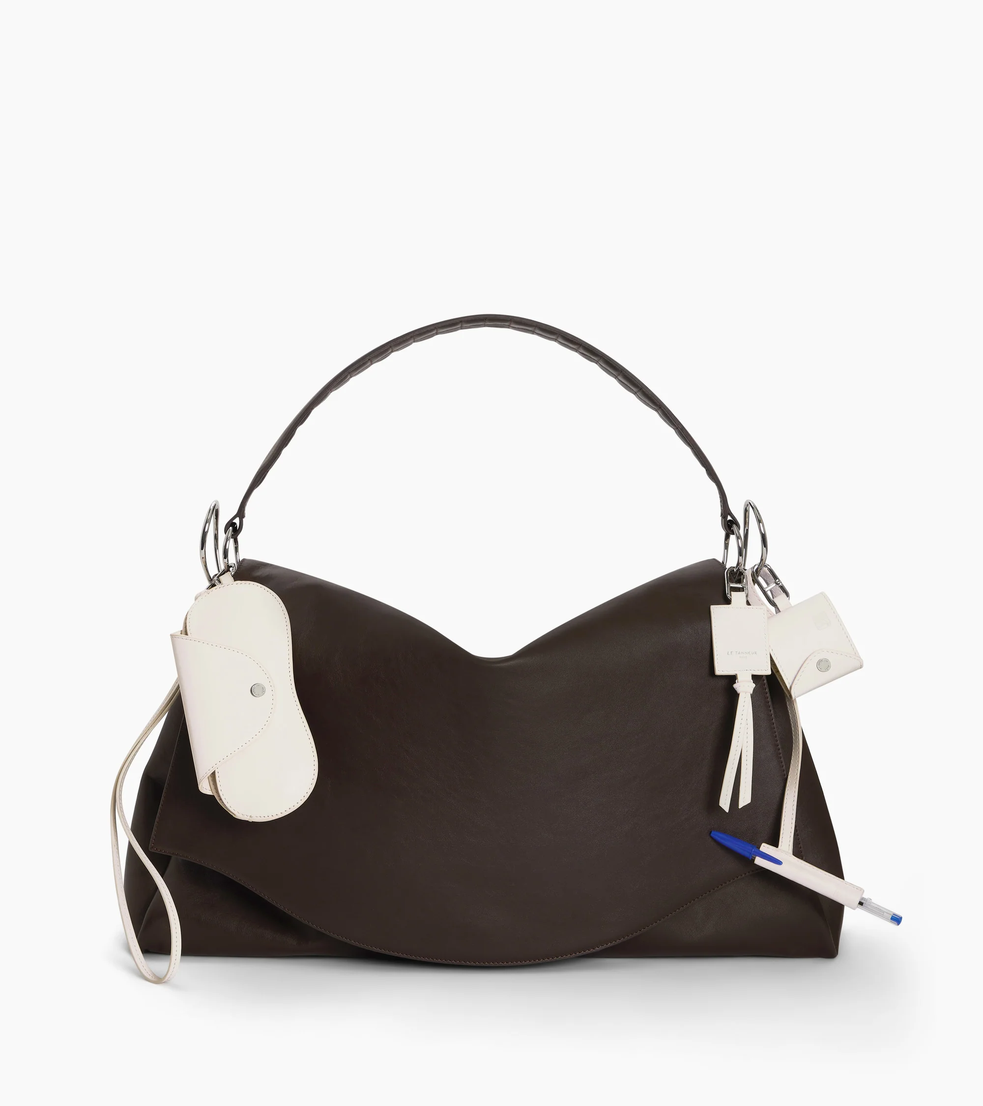 Porte stylo charms Mademoiselle Agnès en cuir lisse - Image 3