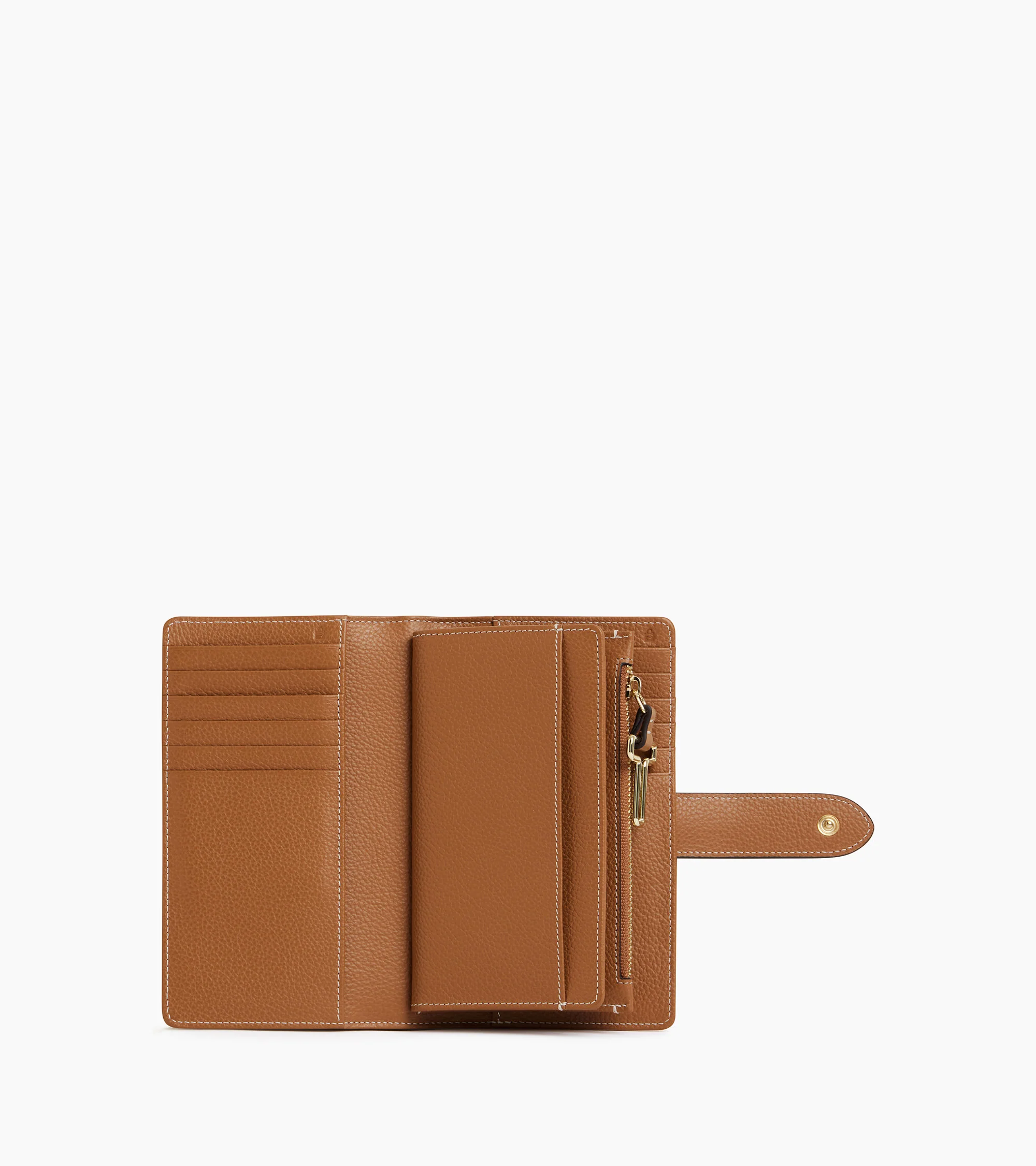 Portefeuille poche monnaie Juliette en cuir grainé - Image 3