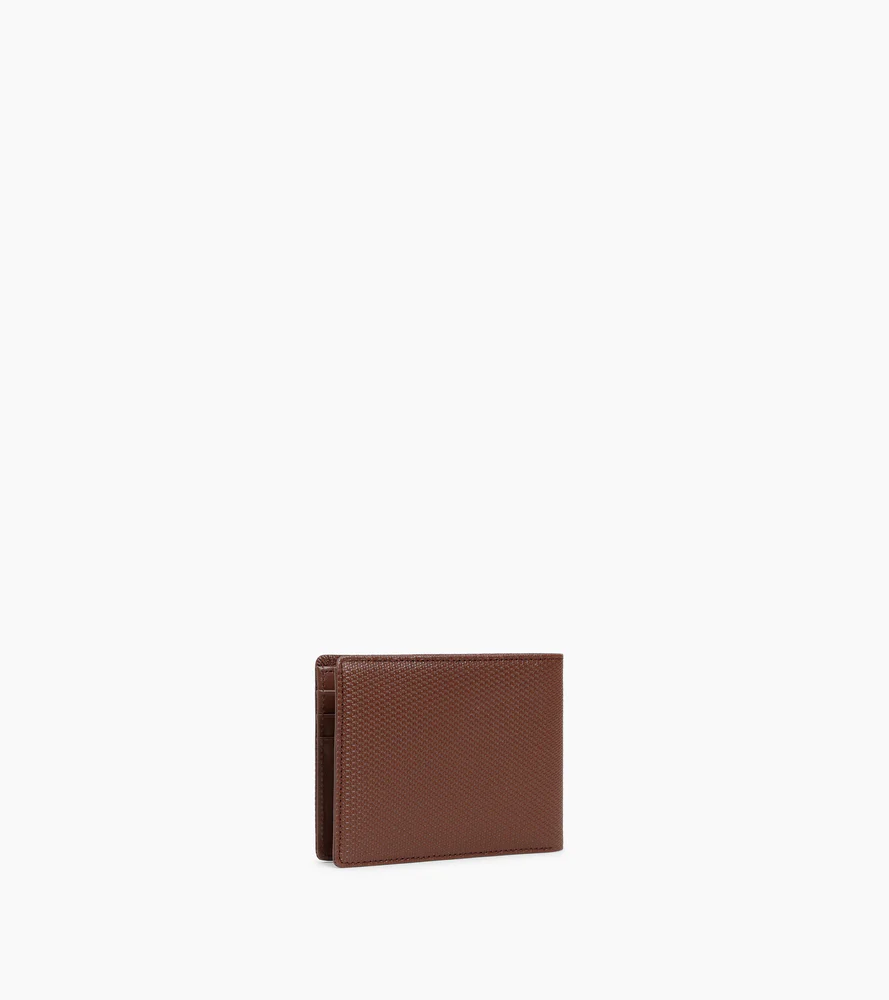 Portefeuille horizontal zippé Emile en cuir signature T - Image 4