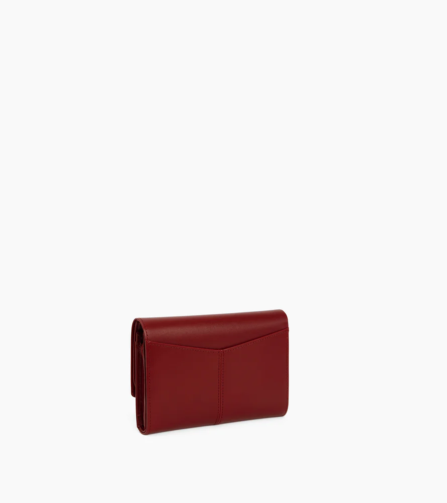 Portefeuille moyen modèle Charlotte en cuir lisse - Image 4