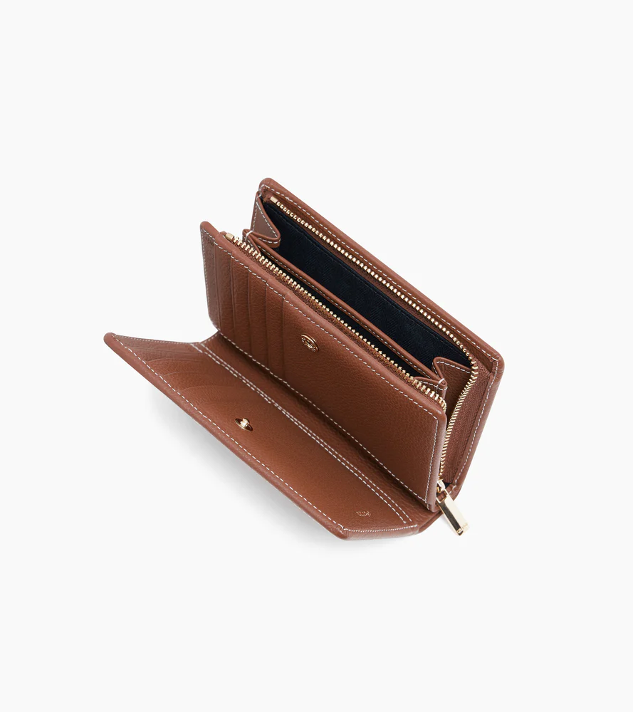 Portefeuille moyen modèle Ella en cuir grainé - Image 4