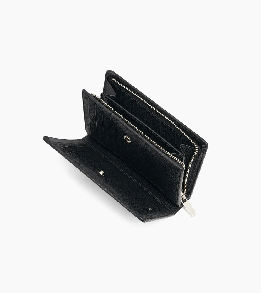 Portefeuille moyen modèle Ella en cuir grainé - Image 4