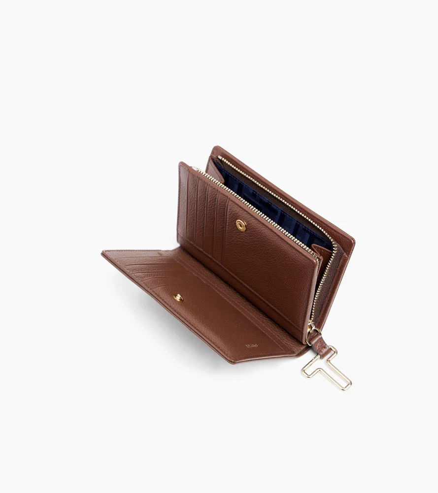 Portefeuille moyen modèle Juliette en cuir grainé - Image 3