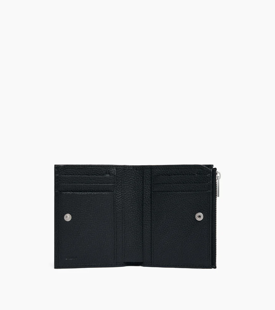 Portefeuille moyen modèle zippé Charles en cuir grainé - Image 3