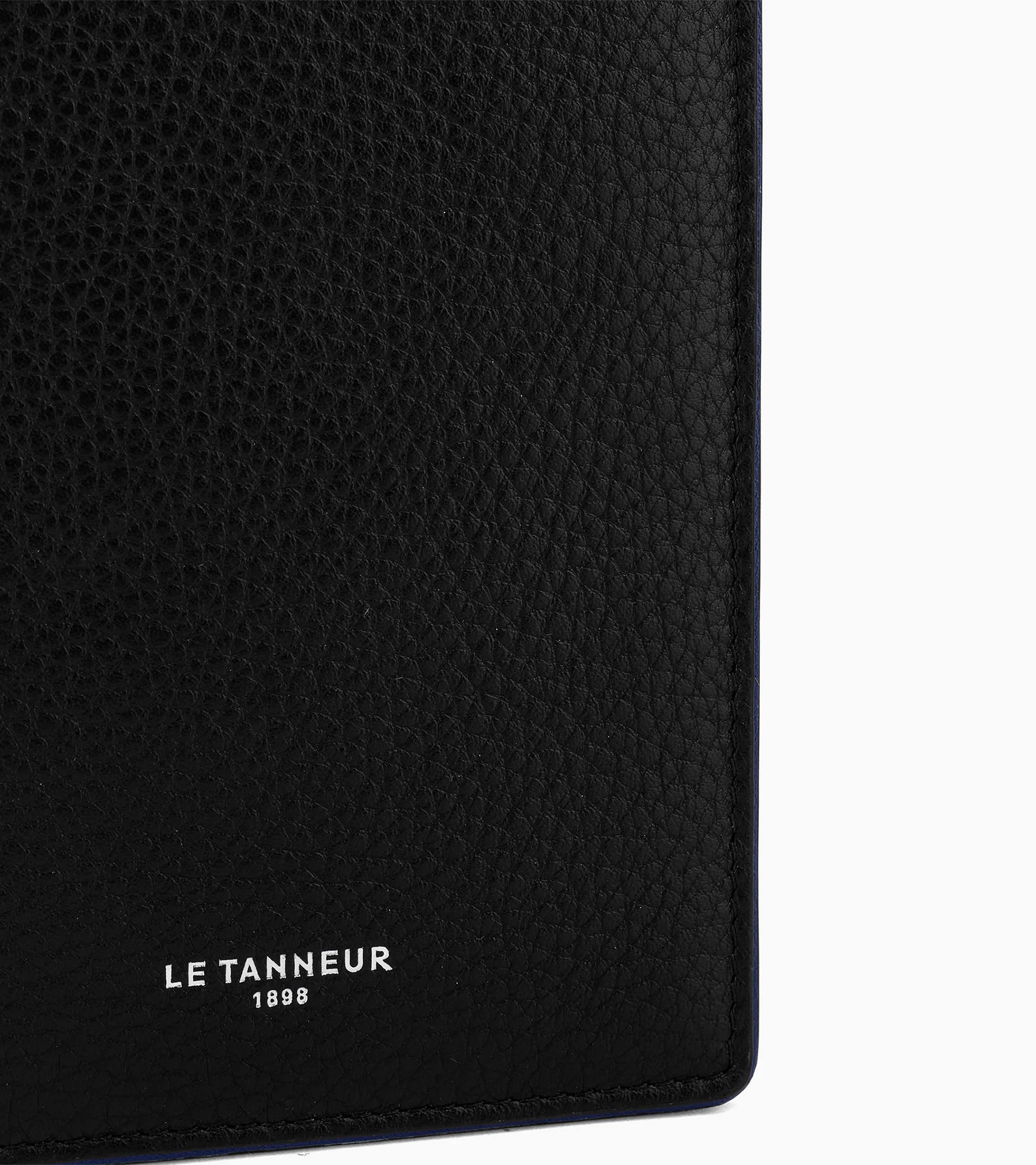 Portefeuille vertical poche monnaie zippée Augustin en cuir grainé - Image 4