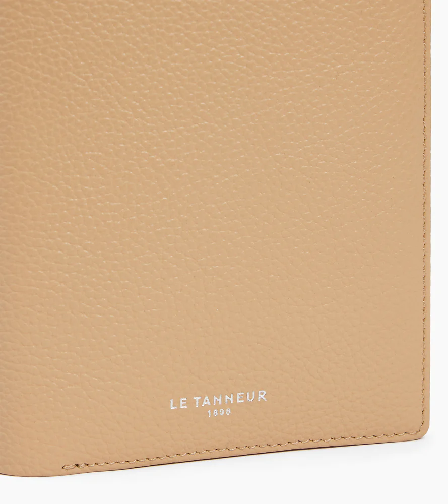 Portefeuille vertical zippé Emile en cuir grainé - Image 2