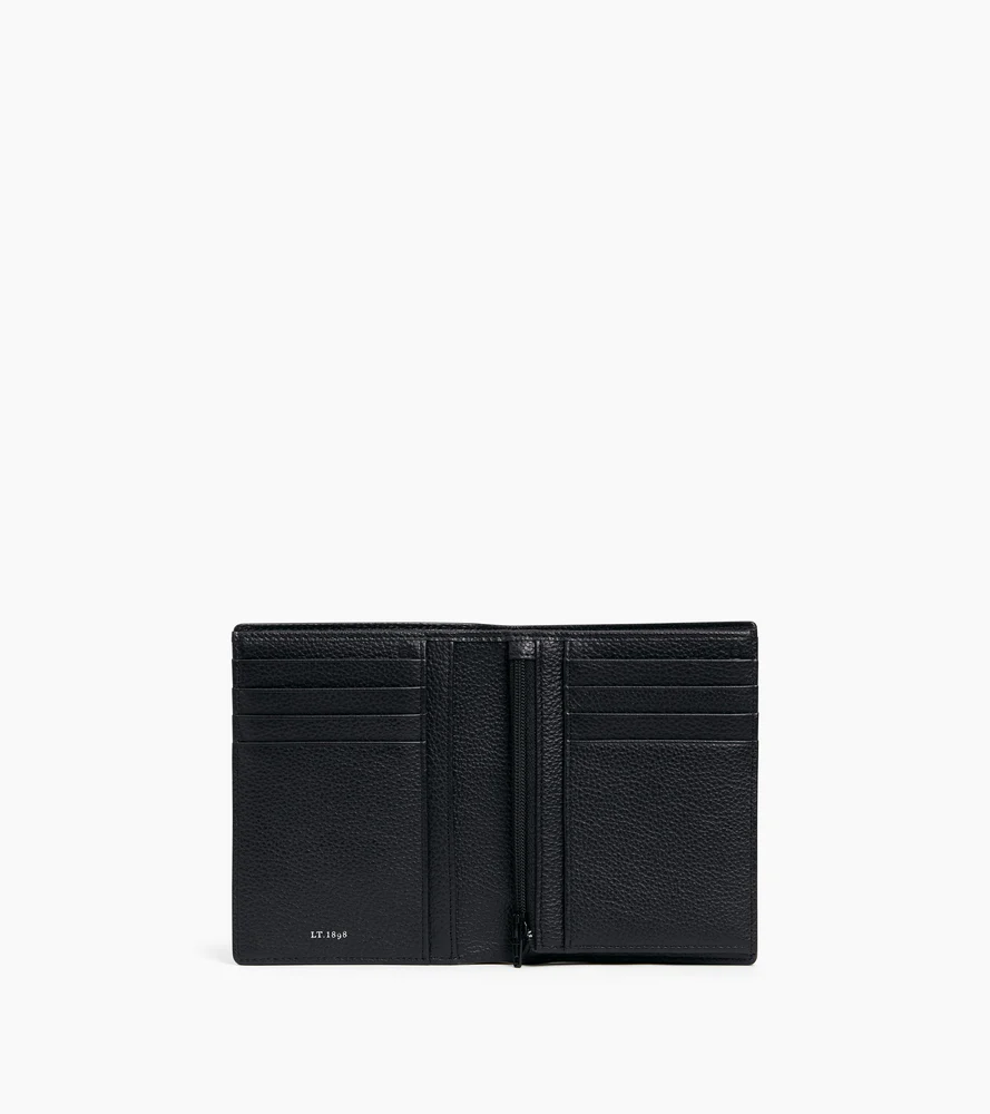 Portefeuille vertical zippé Emile en cuir grainé - Image 3