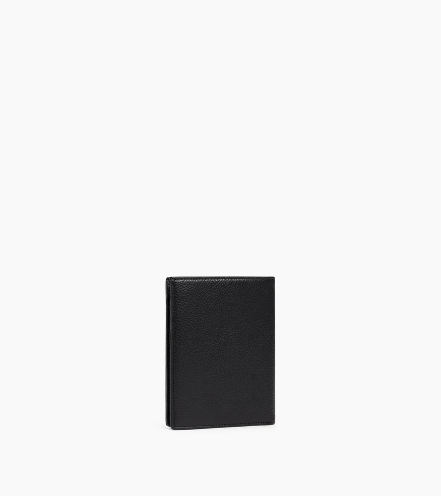 Portefeuille vertical zippé Emile en cuir grainé - Image 4