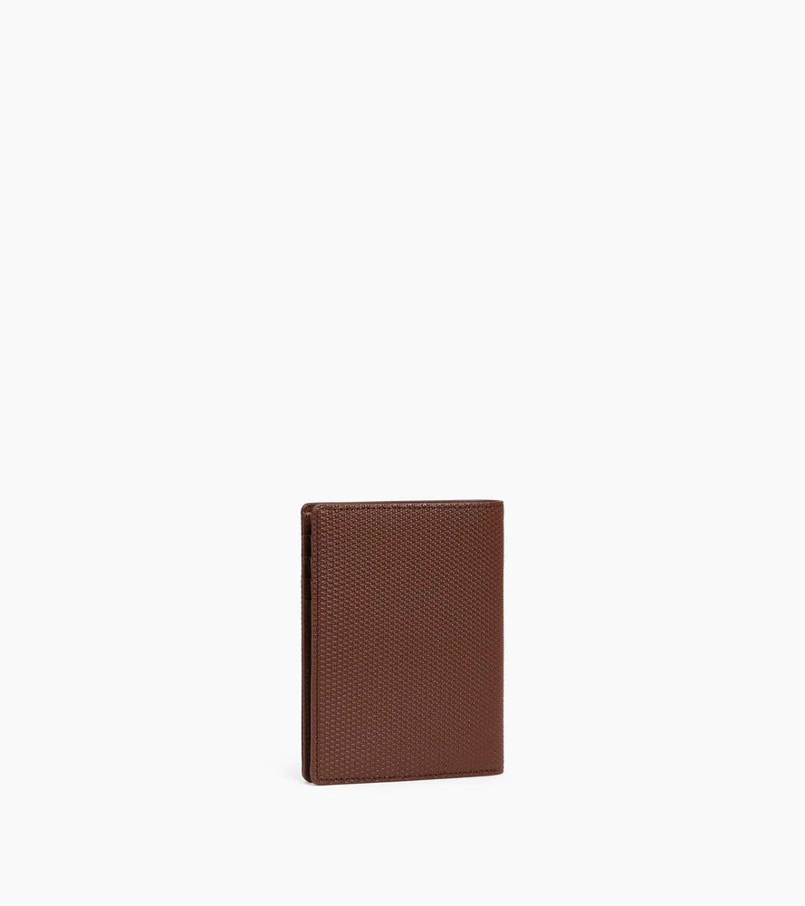 Portefeuille vertical zippé Emile en cuir signature T - Image 4