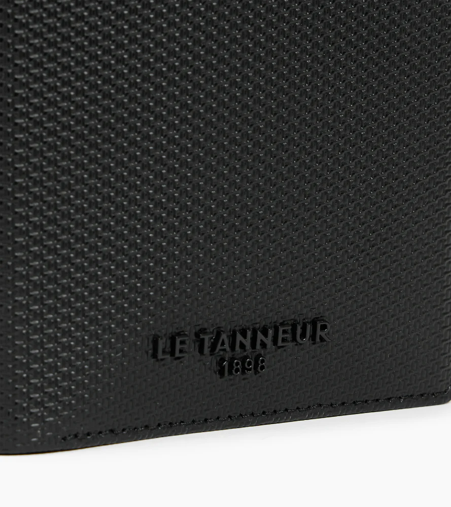 Portefeuille vertical zippé Emile en cuir signature T - Image 2
