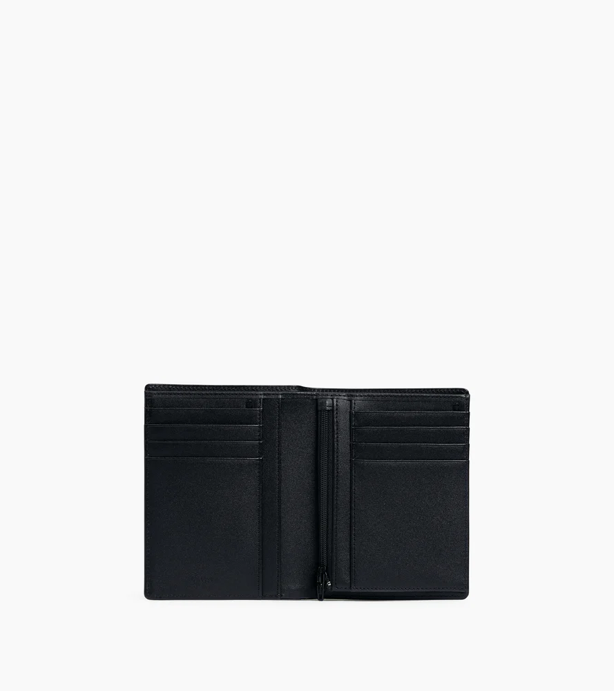 Portefeuille vertical zippé Emile en cuir signature T - Image 3