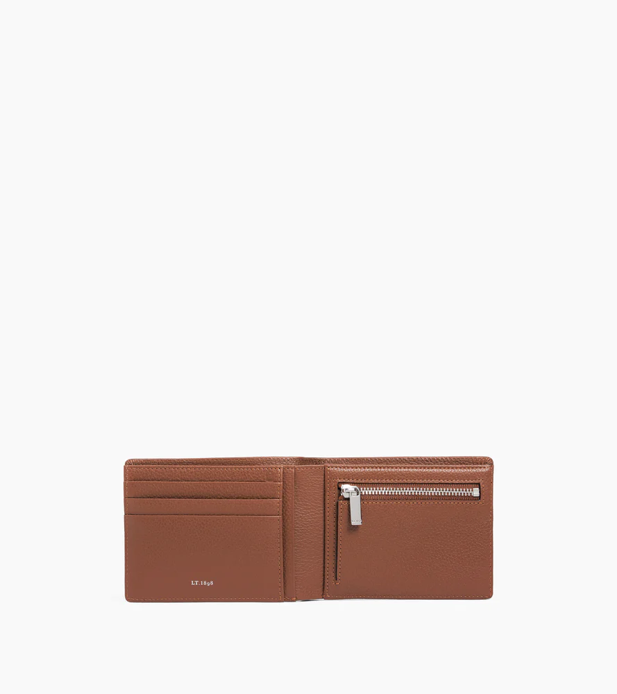 Portefeuille zippé horizontal Emile en cuir grainé - Image 3