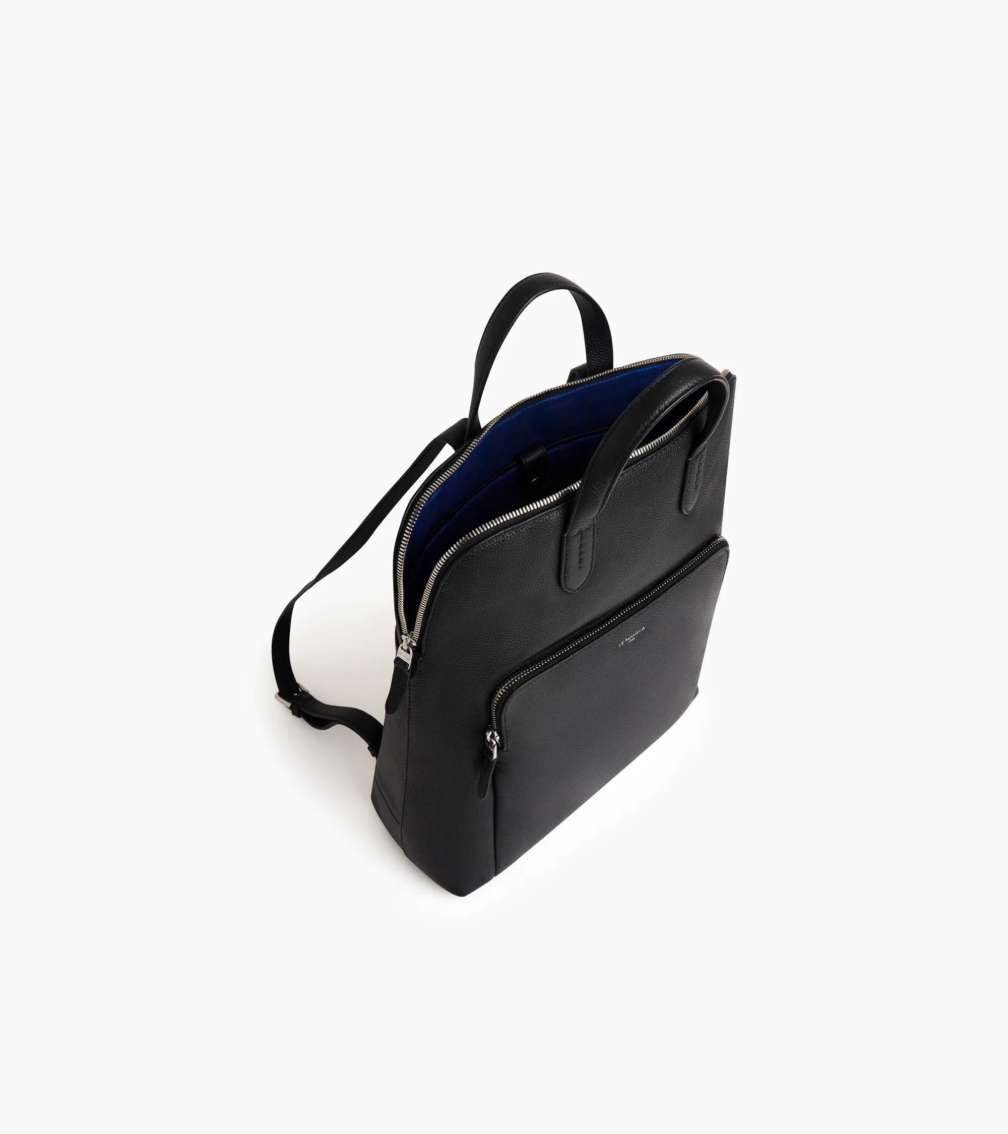 Sac à dos zippé business Sophie en cuir grainé - Image 3