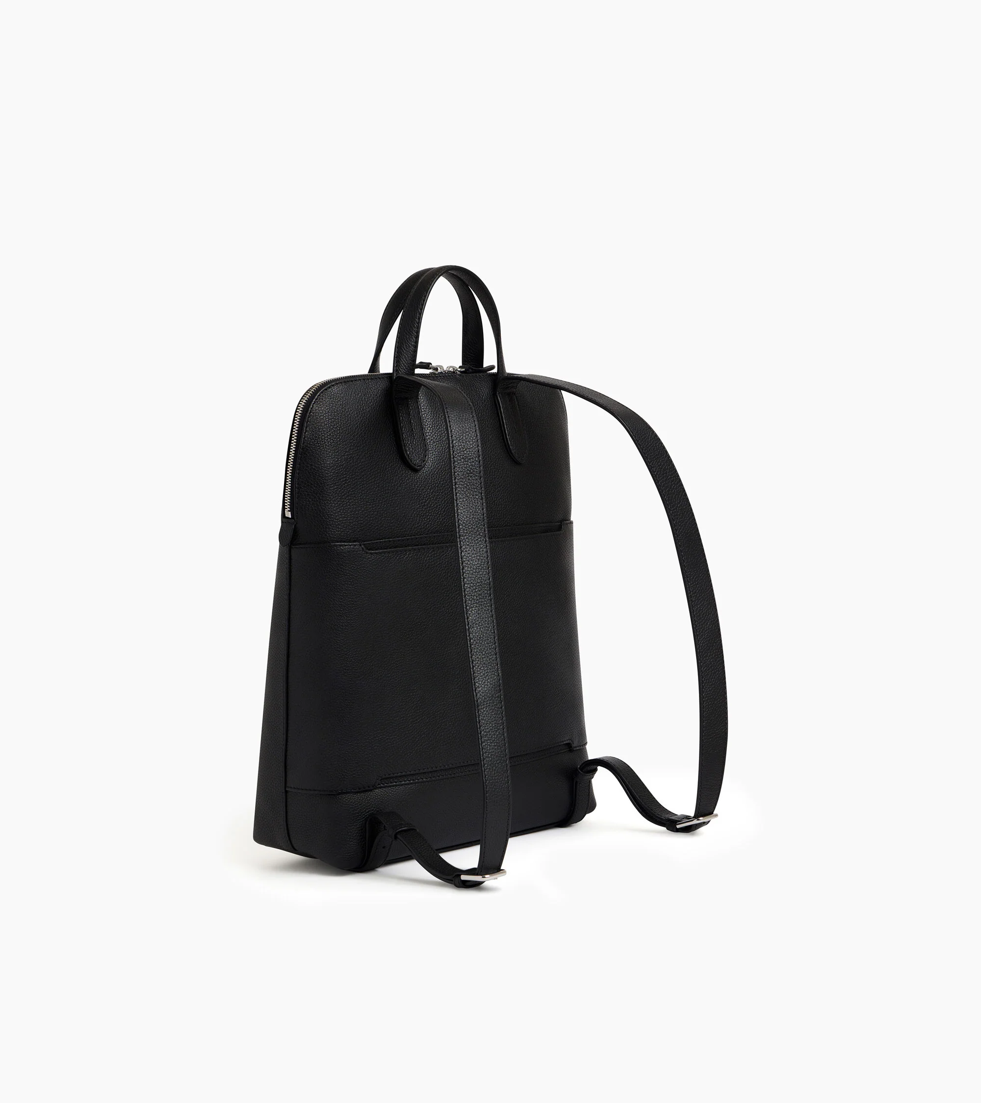 Sac à dos zippé business Sophie en cuir grainé - Image 5