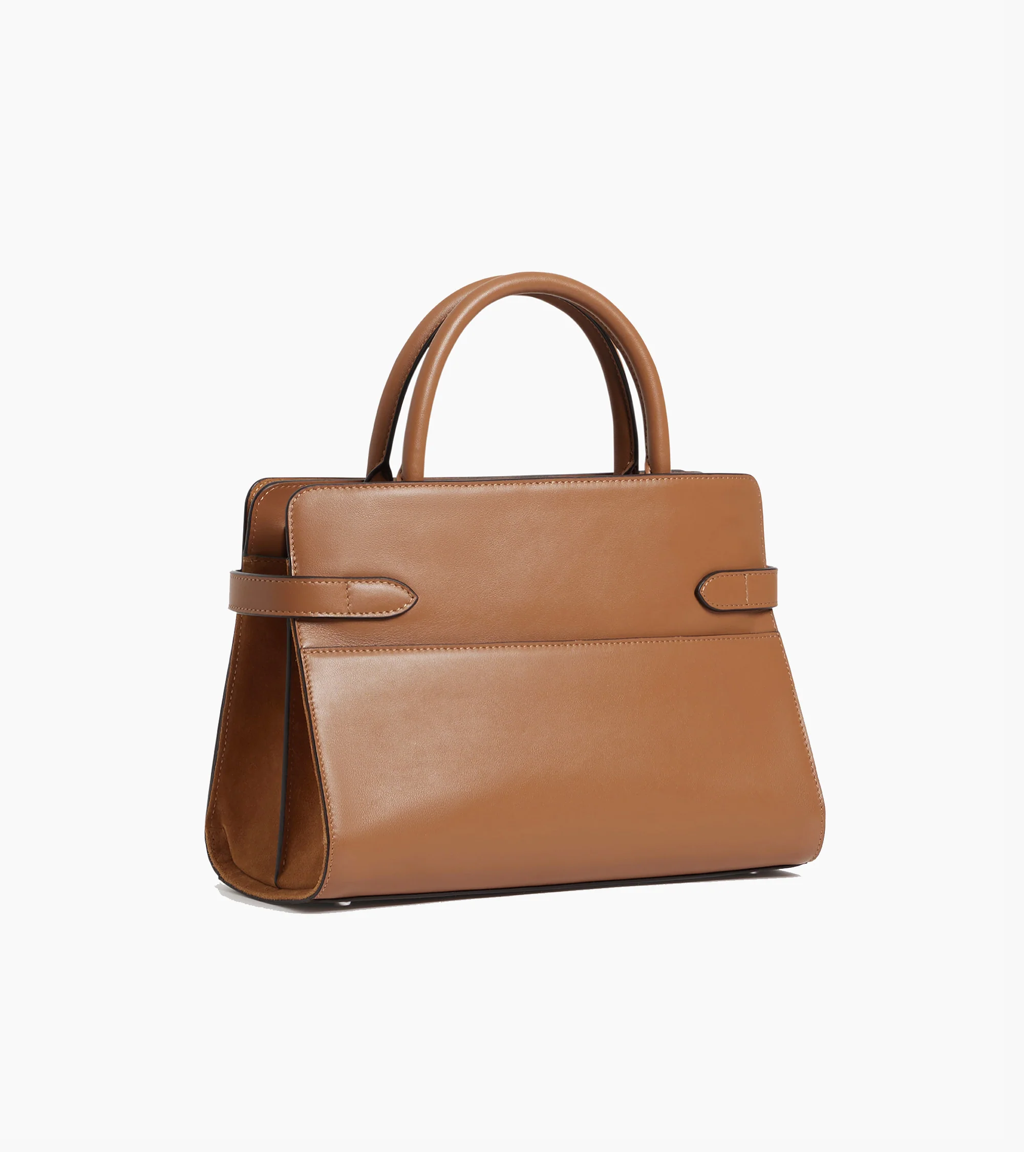Sac à main moyen modèle Emie en cuir lisse et nubuck - Image 5