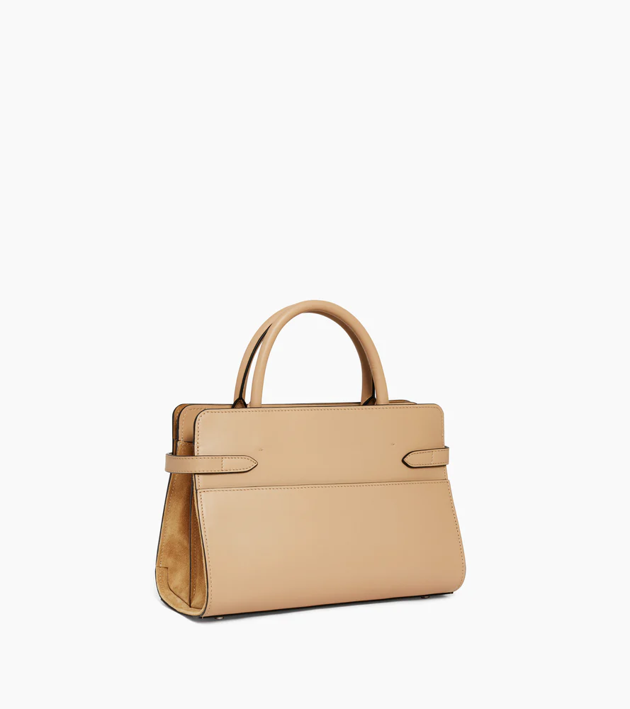 Sac à main moyen modèle Emie en cuir lisse et nubuck - Image 5