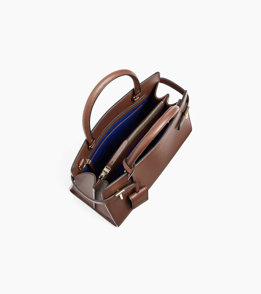 Sac à main moyen modèle Emilie en cuir grainé - Image 3