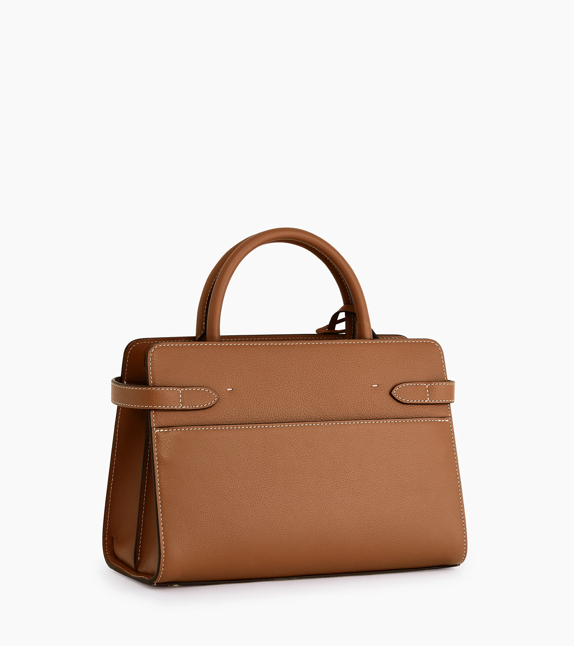 Sac à main moyen modèle Emilie en cuir grainé - Image 5