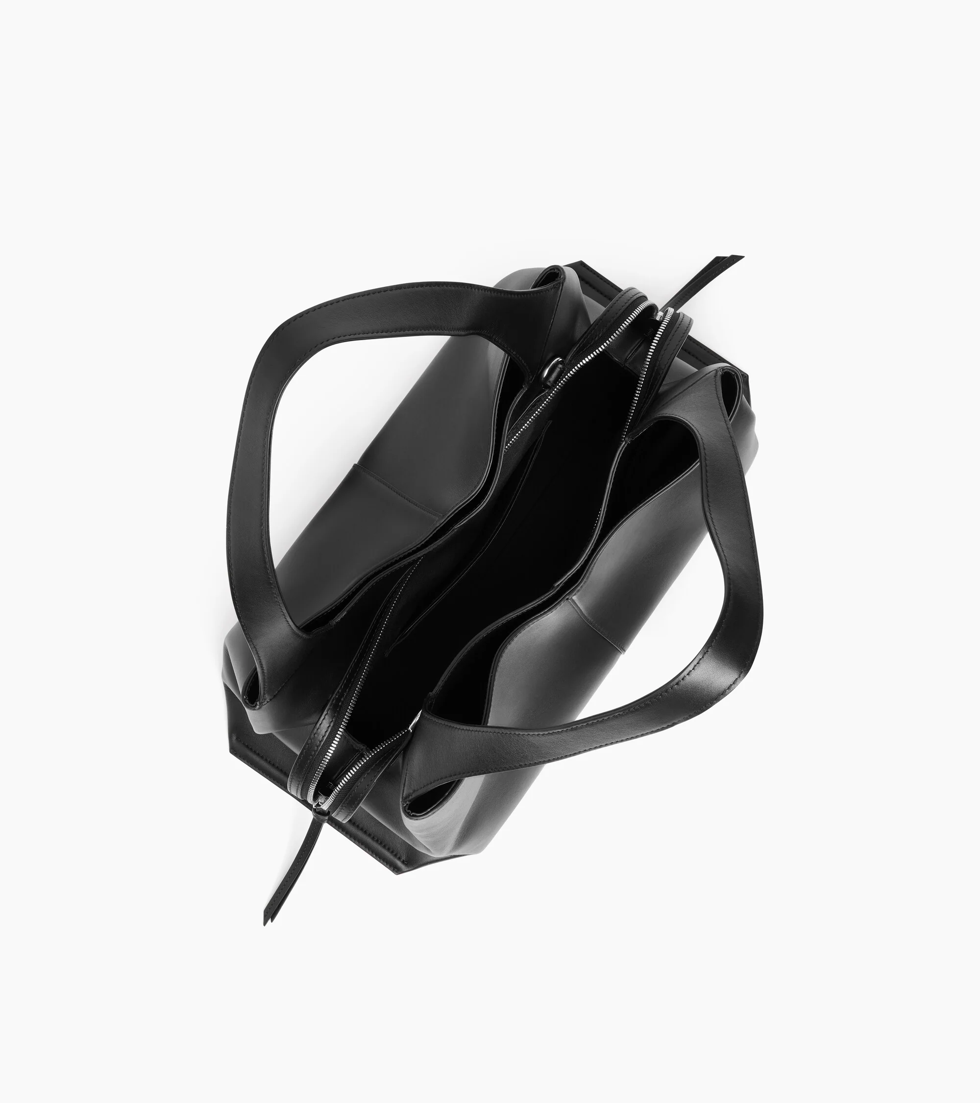 Sac à main moyen modèle Félicie en cuir lisse - Image 3