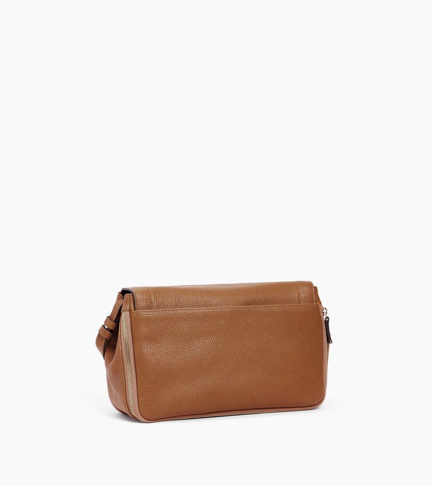 Sac bandoulière moyen modèle Aurore en cuir grainé - Image 4