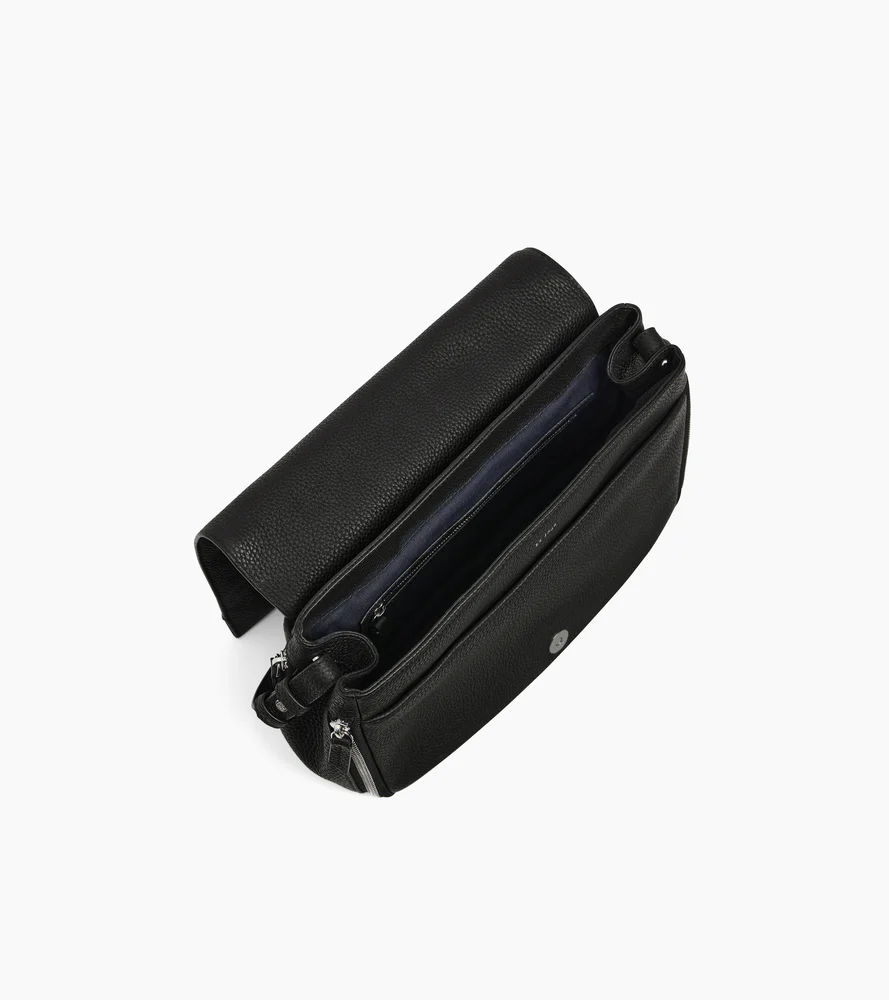 Sac bandoulière moyen modèle Aurore en cuir grainé - Image 3
