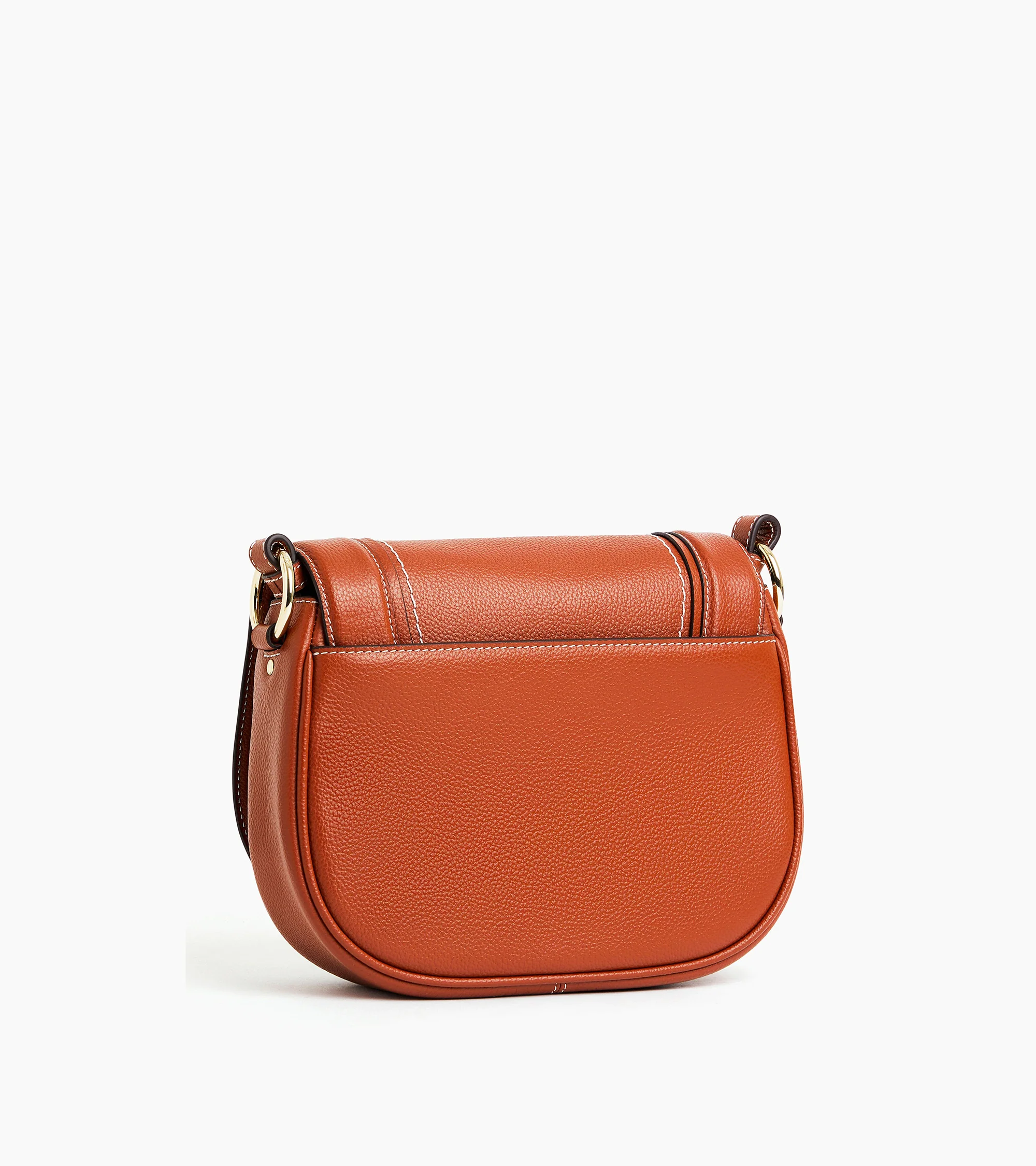Sac bandoulière moyen modèle Ella en cuir grainé - Image 5