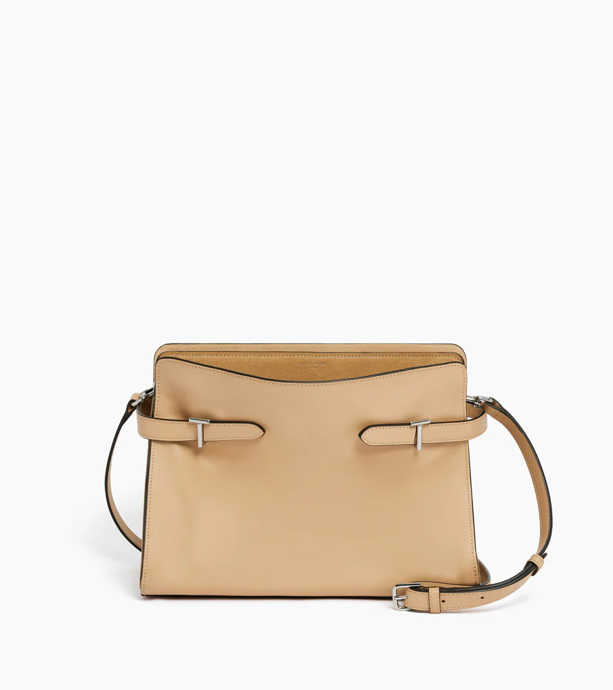 Sac porté épaule grand modèle Emie en cuir lisse et nubuck - Image 7