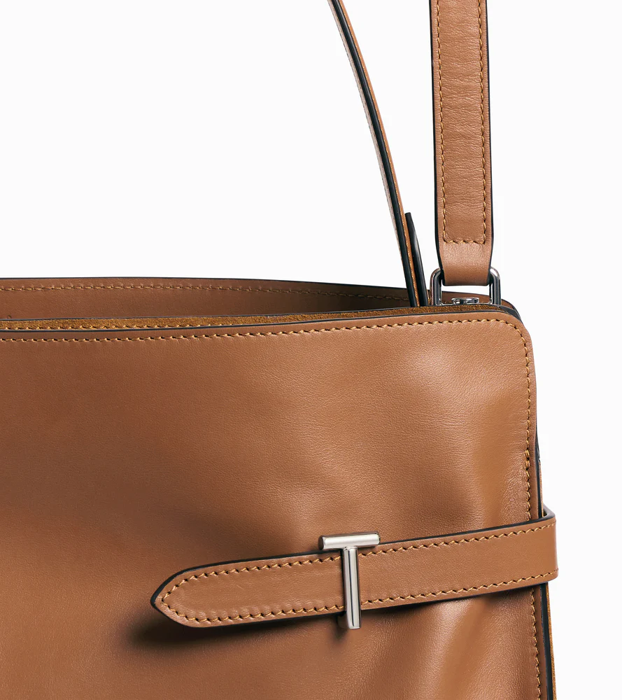 Sac porté épaule modèle maxi Emie en cuir lisse et nubuck - Image 3