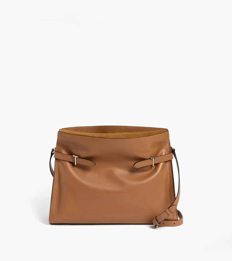 Sac porté épaule modèle maxi Emie en cuir lisse et nubuck - Image 7