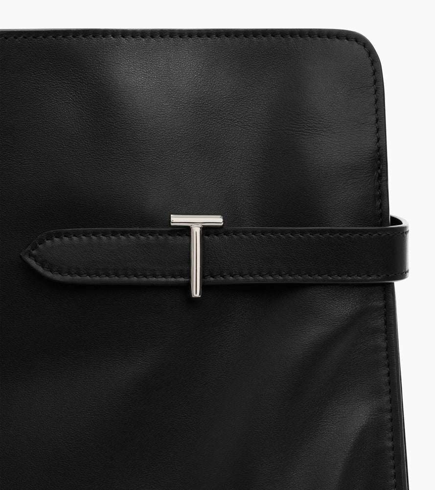 Sac porté épaule modèle maxi Emie en cuir lisse et nubuck - Image 3