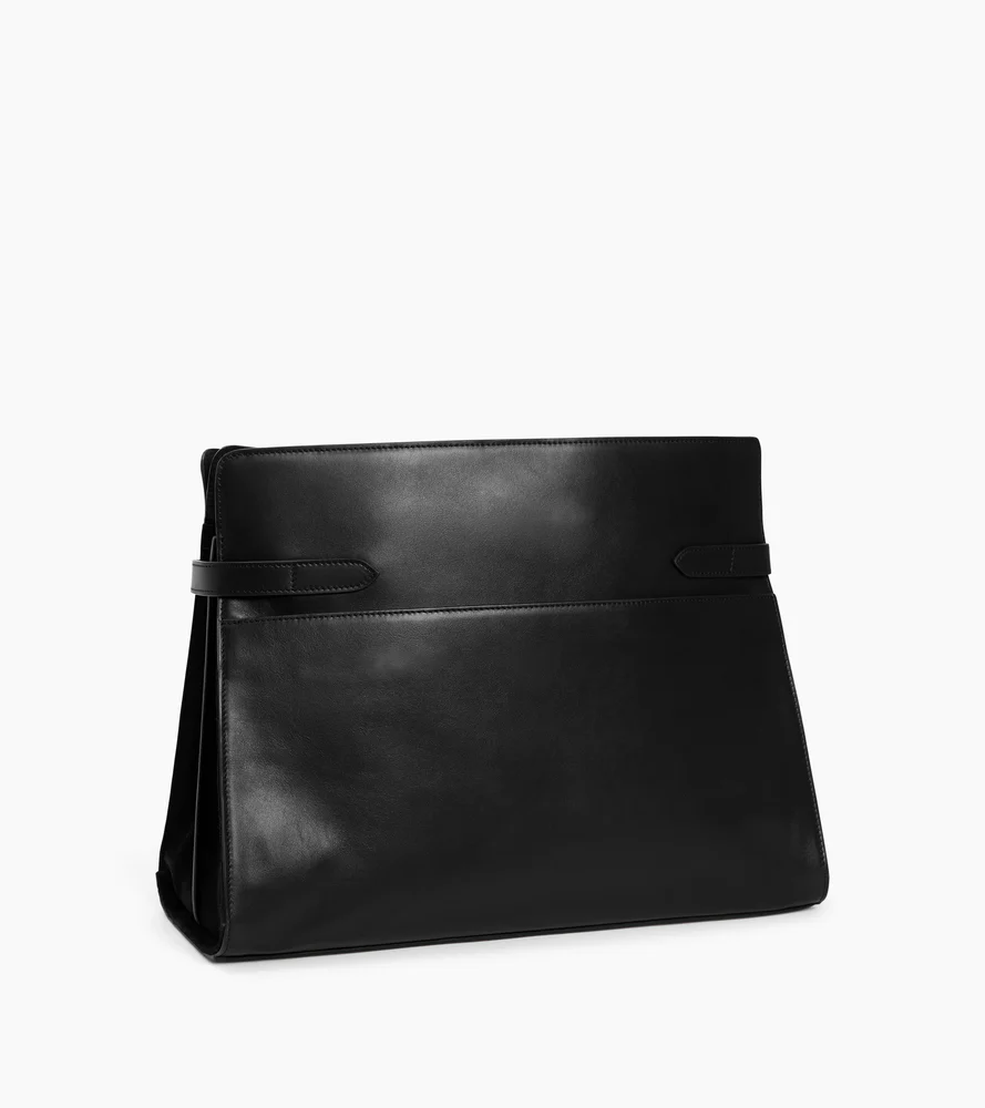 Sac porté épaule modèle maxi Emie en cuir lisse et nubuck - Image 5