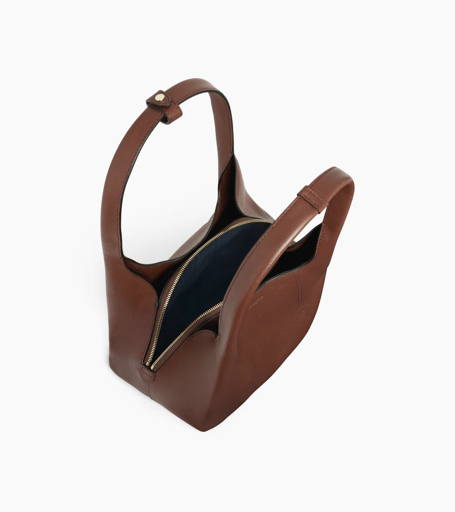 Sac porté épaule moyen modèle Juliette en cuir grainé - Image 3
