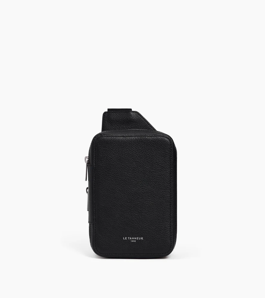 Sacoche sling Emile en cuir grainé